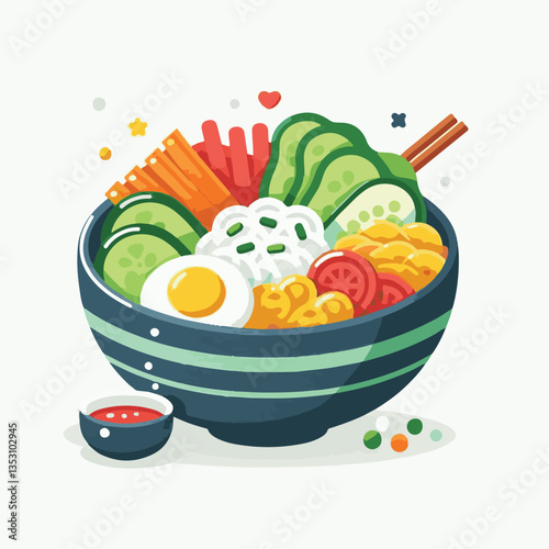 bibimbap, asian, cuisine, meal, healthy, delicious, food, rice, gourmet, korean food, vegetable, cooking, dinner, fresh, colorful, bowl, lunch, traditional, dish, egg, beef, spicy, korean, carrot, mea