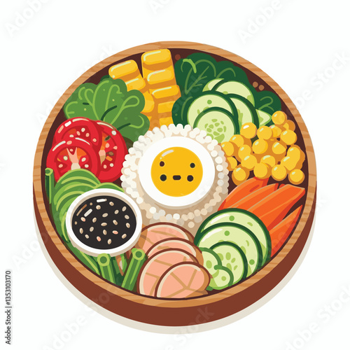 bibimbap, asian, cuisine, meal, healthy, delicious, food, rice, gourmet, korean food, vegetable, cooking, dinner, fresh, colorful, bowl, lunch, traditional, dish, egg, beef, spicy, korean, carrot, mea