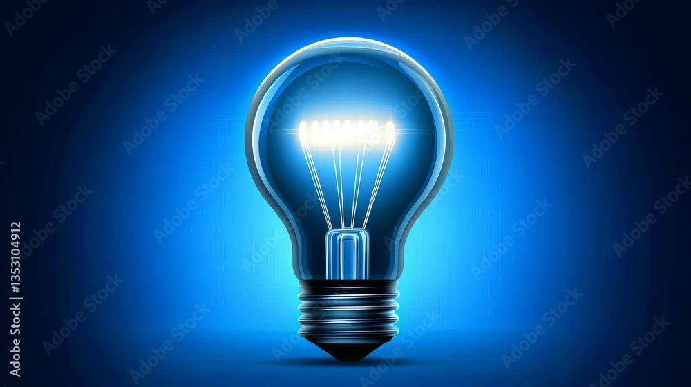 Illuminating Design: A Glowing Lightbulb Illuminating Design: A Glowing Lightbulb