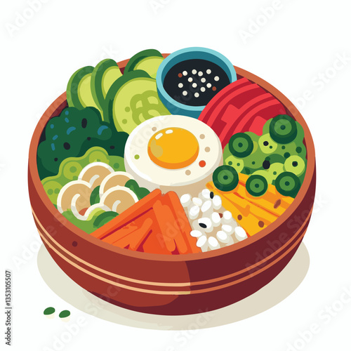 bibimbap, asian, cuisine, meal, healthy, delicious, food, rice, gourmet, korean food, vegetable, cooking, dinner, fresh, colorful, bowl, lunch, traditional, dish, egg, beef, spicy, korean, carrot, mea