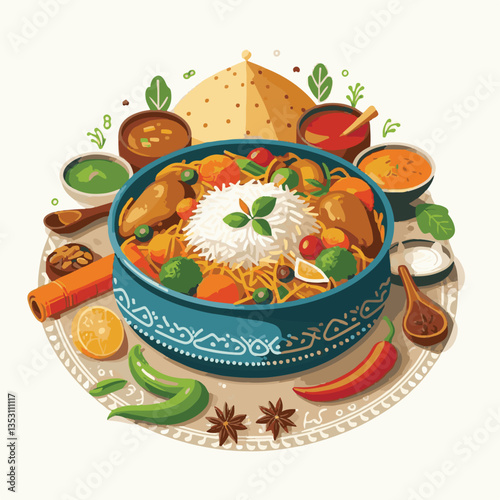 chicken, dinner, spicy, indian, cuisine, dish, asian, basmati, rice, meat, food, lunch, background, biryani, cooked, delicious, healthy, meal, india, restaurant, arabic, cooking, homemade, isolated, t