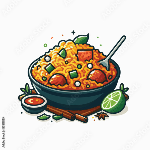 chicken, dinner, spicy, indian, cuisine, dish, asian, basmati, rice, meat, food, lunch, background, biryani, cooked, delicious, healthy, meal, india, restaurant, arabic, cooking, homemade, isolated, t