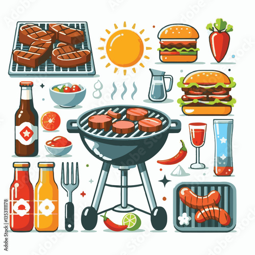 bbq, food, barbecue, grill, party, cooking, meat, picnic, grilling, summer, meal, grilled, cook, beef, cookout, hot, background, barbeque, steak, fire, backyard, pork, flame, delicious, smoke, outdoor