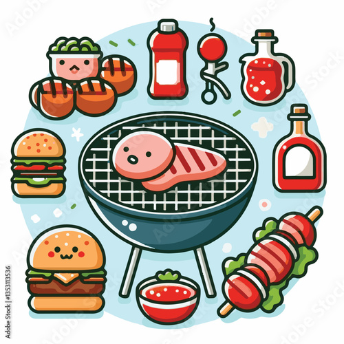 bbq, food, barbecue, grill, party, cooking, meat, picnic, grilling, summer, meal, grilled, cook, beef, cookout, hot, background, barbeque, steak, fire, backyard, pork, flame, delicious, smoke, outdoor
