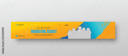  business LinkedIn profile banner and YouTube channel art cover Social media banner Template
