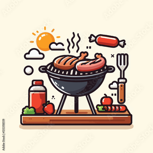 bbq, food, barbecue, grill, party, cooking, meat, picnic, grilling, summer, meal, grilled, cook, beef, cookout, hot, background, barbeque, steak, fire, backyard, pork, flame, delicious, smoke, outdoor