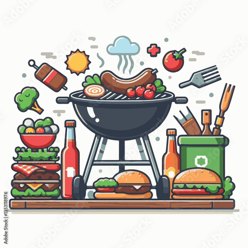 bbq, food, barbecue, grill, party, cooking, meat, picnic, grilling, summer, meal, grilled, cook, beef, cookout, hot, background, barbeque, steak, fire, backyard, pork, flame, delicious, smoke, outdoor