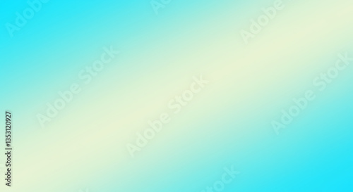 Smooth, refreshing gradient background transitioning from cream to aqua, perfect for calming, bright, and summery designs.