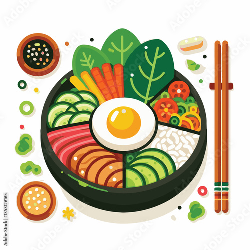 bibimbap, asian, cuisine, meal, healthy, delicious, food, rice, gourmet, korean food, vegetable, cooking, dinner, fresh, colorful, bowl, lunch, traditional, dish, egg, beef, spicy, korean, carrot, mea