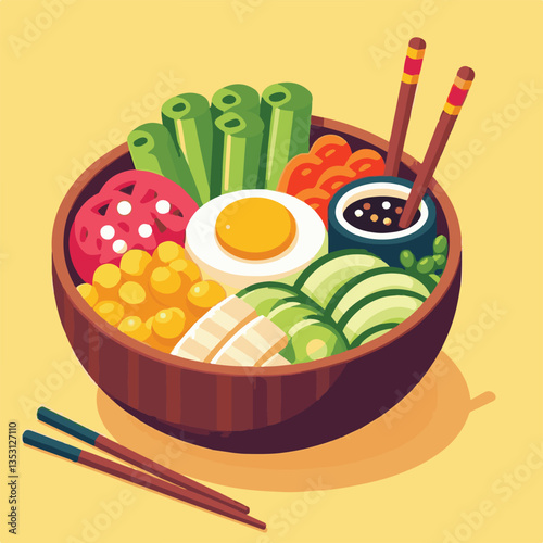 bibimbap, asian, cuisine, meal, healthy, delicious, food, rice, gourmet, korean food, vegetable, cooking, dinner, fresh, colorful, bowl, lunch, traditional, dish, egg, beef, spicy, korean, carrot, mea