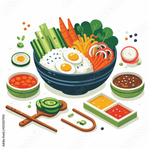 bibimbap, asian, cuisine, meal, healthy, delicious, food, rice, gourmet, korean food, vegetable, cooking, dinner, fresh, colorful, bowl, lunch, traditional, dish, egg, beef, spicy, korean, carrot, mea