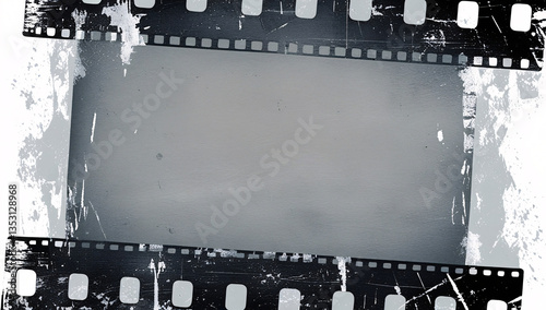 High Quality Grunge Film Roll Texture: Vintage Distressed Analog Film Grain, Retro Aesthetic, DIY Film Photography Background, Urban Grunge, and Rugged Texture for Creative Projects