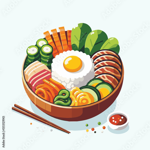 bibimbap, asian, cuisine, meal, healthy, delicious, food, rice, gourmet, korean food, vegetable, cooking, dinner, fresh, colorful, bowl, lunch, traditional, dish, egg, beef, spicy, korean, carrot, mea