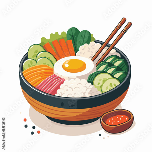 bibimbap, asian, cuisine, meal, healthy, delicious, food, rice, gourmet, korean food, vegetable, cooking, dinner, fresh, colorful, bowl, lunch, traditional, dish, egg, beef, spicy, korean, carrot, mea