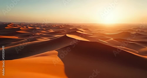 Desert Windswept Dunes – Dynamic 4K Aerial Footage for Film & Travel Projects