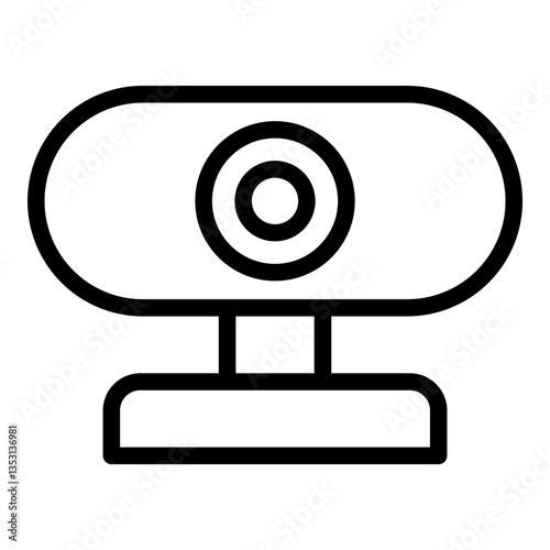 Webcam icon. Vector line icon