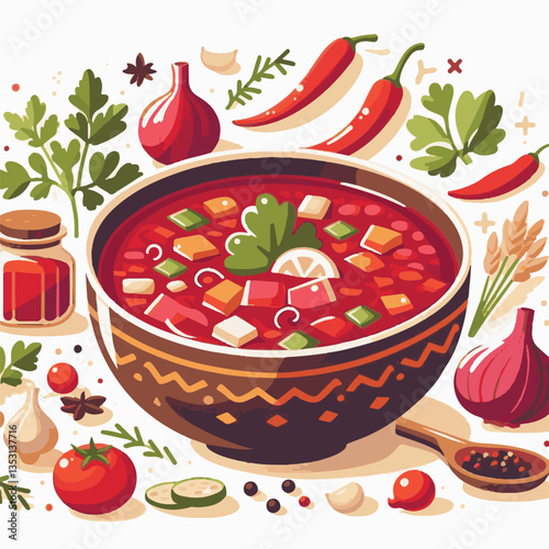 soup, food, borscht, bowl, ukrainian, dish, lunch, dinner, vegetable, beet, cream, cuisine, borsch, beetroot, red, meat, traditional, healthy, meal, homemade, hot, gourmet, plate, garlic, tasty, cooki