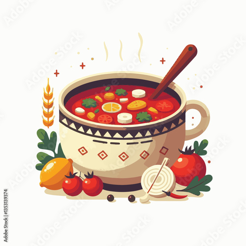 soup, food, borscht, bowl, ukrainian, dish, lunch, dinner, vegetable, beet, cream, cuisine, borsch, beetroot, red, meat, traditional, healthy, meal, homemade, hot, gourmet, plate, garlic, tasty, cooki