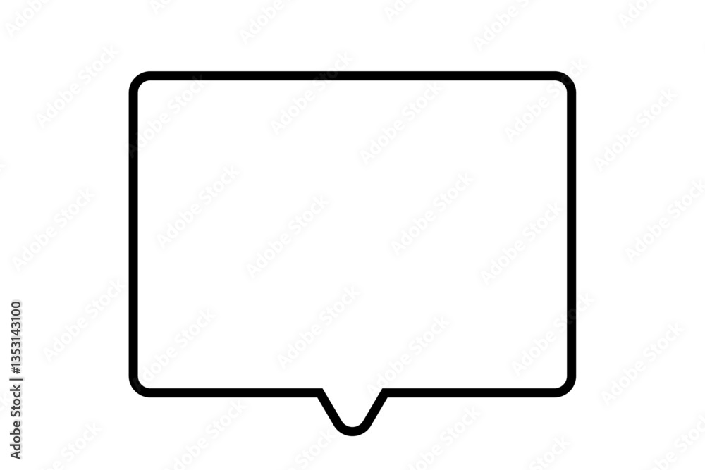 シンプルな吹き出しのベクターイラスト シンプルな吹き出しのベクターイラスト