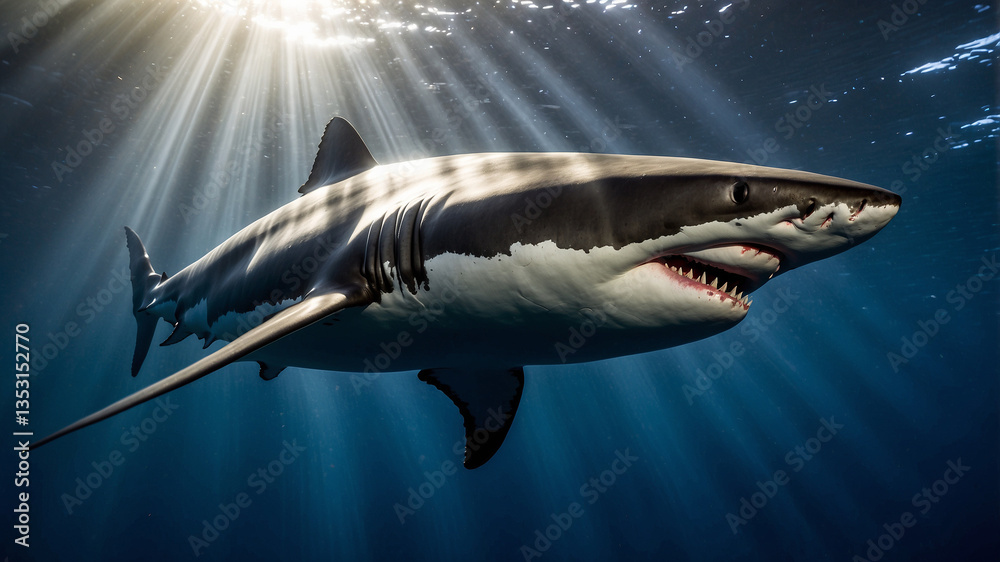 Fototapeta premium great white shark