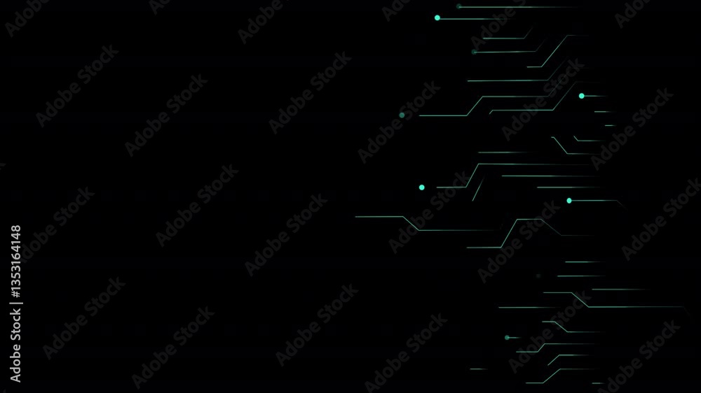 animation background loop grid hi tech, video alpha