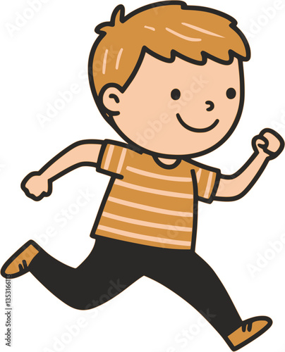 joyfully running