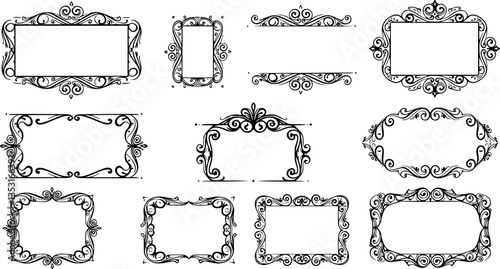 Retro Hand Drawn Vector Frames
