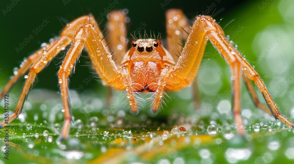 A spider’s masterpiece, covered in morning mist and dew, sparkling under the sun’s gentle rays. A spider’s masterpiece, covered in morning mist and dew, sparkling under the sun’s gentle rays.
