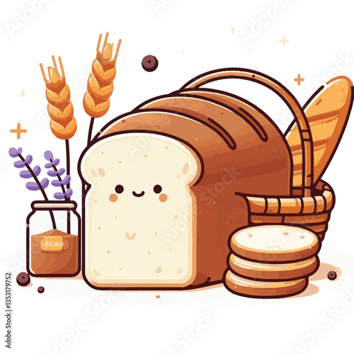 food, bread, breakfast, bakery, healthy, fresh, wheat, loaf, grain, white, isolated, brown, slice, homemade, flour, crust, background, nutrition, meal, delicious, eat, snack, bake, closeup, toast, ill