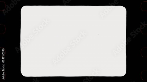 Vintage 35mm Old Film Frame Sprocket Matte Seamless 4K Video Background Overlay Effect Loop