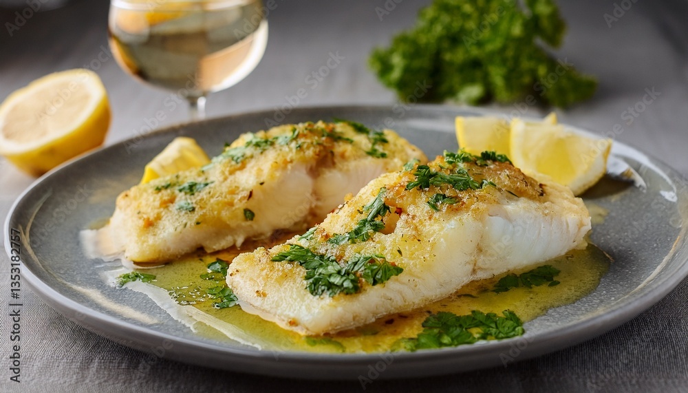 Baked fish with lemon Baked fish with lemon