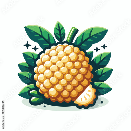 breadfruit, food, background, fresh, nature, tropical, plant, leaf, healthy, fruit, organic, natural, green, exotic, garden, sweet, delicious, vegetarian, agriculture, white, foliage, summer, illustra