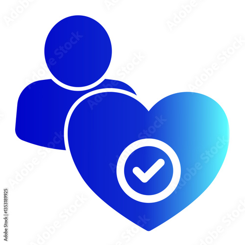 Sincerity Icon Solid Gradient Style for Credibility Pack Icon Themes