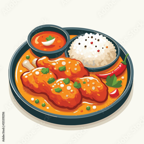 food, dinner, delicious, indian, chicken, traditional, cuisine, dish, meal, butter chicken, spicy, curry, restaurant, lunch, meat, rice, asian, tikka, masala, bowl, recipe, background, plate, tasty, c