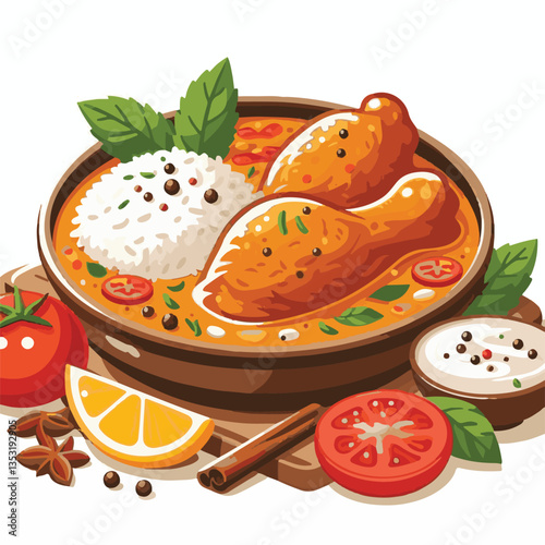 food, dinner, delicious, indian, chicken, traditional, cuisine, dish, meal, butter chicken, spicy, curry, restaurant, lunch, meat, rice, asian, tikka, masala, bowl, recipe, background, plate, tasty, c