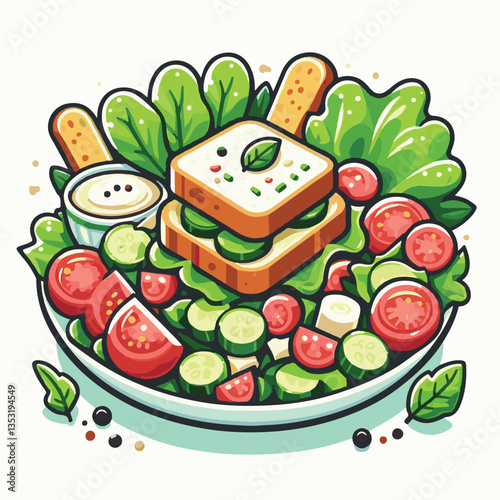 healthy, lunch, food, cheese, meal, lettuce, fresh, salad, green, gourmet, bread, parmesan, delicious, sauce, vegetable, dinner, caesar, bowl, chicken, appetizer, cuisine, dish, crouton, grilled, plat