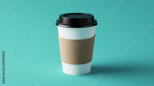 cardboard coffee cup mockup.ai generative