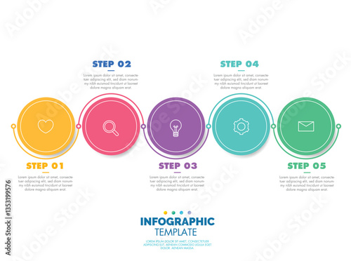 5 steps infographic