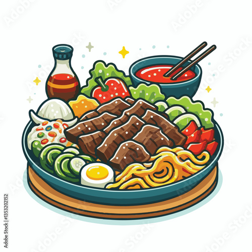 cuisine, meal, dish, meat, bulgogi, delicious, dinner, restaurant, beef, cooking, lunch, traditional, food, healthy, gourmet, asian, background, menu, spicy, plate, bbq, korean, korean food, barbecue,