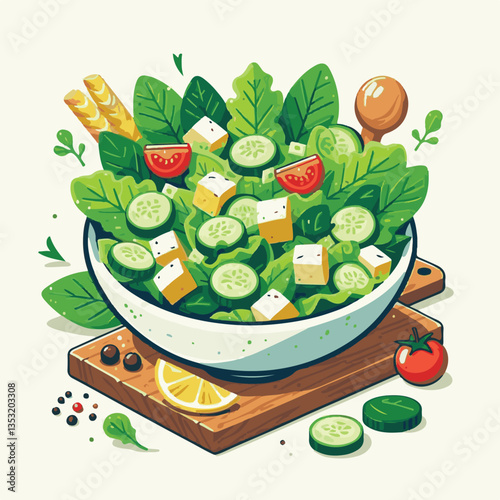 healthy, lunch, food, cheese, meal, lettuce, fresh, salad, green, gourmet, bread, parmesan, delicious, sauce, vegetable, dinner, caesar, bowl, chicken, appetizer, cuisine, dish, crouton, grilled, plat