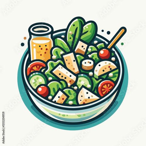 healthy, lunch, food, cheese, meal, lettuce, fresh, salad, green, gourmet, bread, parmesan, delicious, sauce, vegetable, dinner, caesar, bowl, chicken, appetizer, cuisine, dish, crouton, grilled, plat