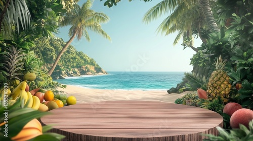Summer beach background
