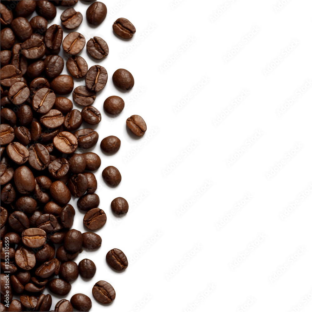 Naklejka premium Coffee Beans Background