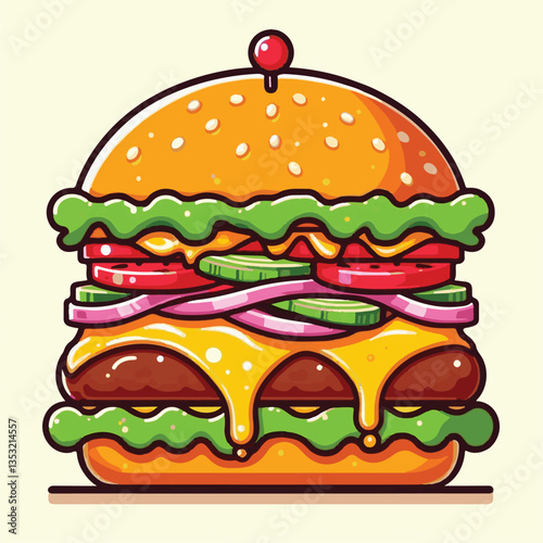 meal, meat, burger, food, fast food, hamburger, beef, delicious, cheese, tasty, snack, cheeseburger, fast, dinner, lunch, bun, restaurant, background, fastfood, american, sandwich, bread, white, lettu