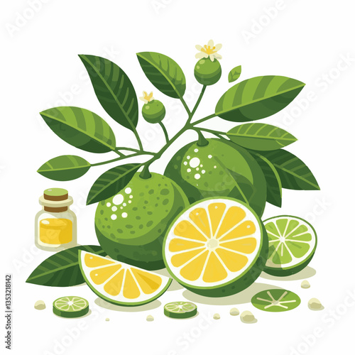 citrus, green, fresh, fruit, organic, food, tropical, background, closeup, juicy, nature, juice, ripe, healthy, vitamin, isolated, leaf, yellow, color, orange, natural, sweet, white, diet, object, veg
