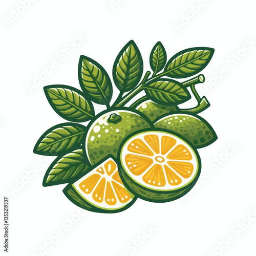 citrus, green, fresh, fruit, organic, food, tropical, background, closeup, juicy, nature, juice, ripe, healthy, vitamin, isolated, leaf, yellow, color, orange, natural, sweet, white, diet, object, veg