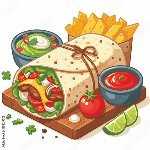 food, meal, restaurant, meat, burrito, menu, fast, delicious, lunch, dinner, snack, mexican, background, dish, beef, chicken, salad, isolated, grilled, bread, wrap, vegetable, set, collection, plate, 