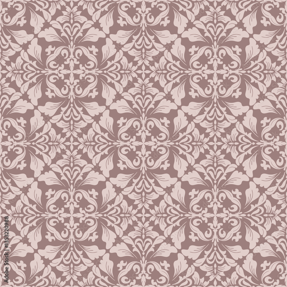 Elegant Beige Damask Seamless Pattern for Sophisticated Decorative Design . Vector illustration. Elegant Beige Damask Seamless Pattern for Sophisticated Decorative Design . Vector illustration.