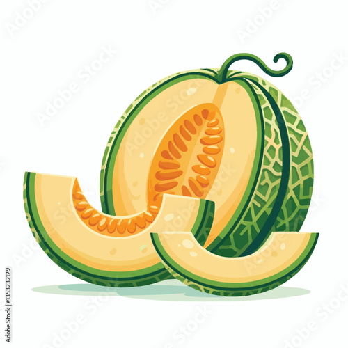 cantaloupe, fruit, melon, juicy, fresh, organic, ripe, food, healthy, background, dessert, sweet, diet, summer, cut, vegetarian, nutrition, isolated, green, delicious, raw, tasty, natural, orange, sli