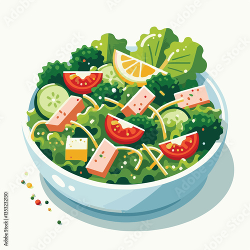 healthy, lunch, food, cheese, meal, lettuce, fresh, salad, green, gourmet, bread, parmesan, delicious, sauce, vegetable, dinner, caesar, bowl, chicken, appetizer, cuisine, dish, crouton, grilled, plat